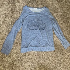 Cold Shoulder Lightweight Sweatshirt